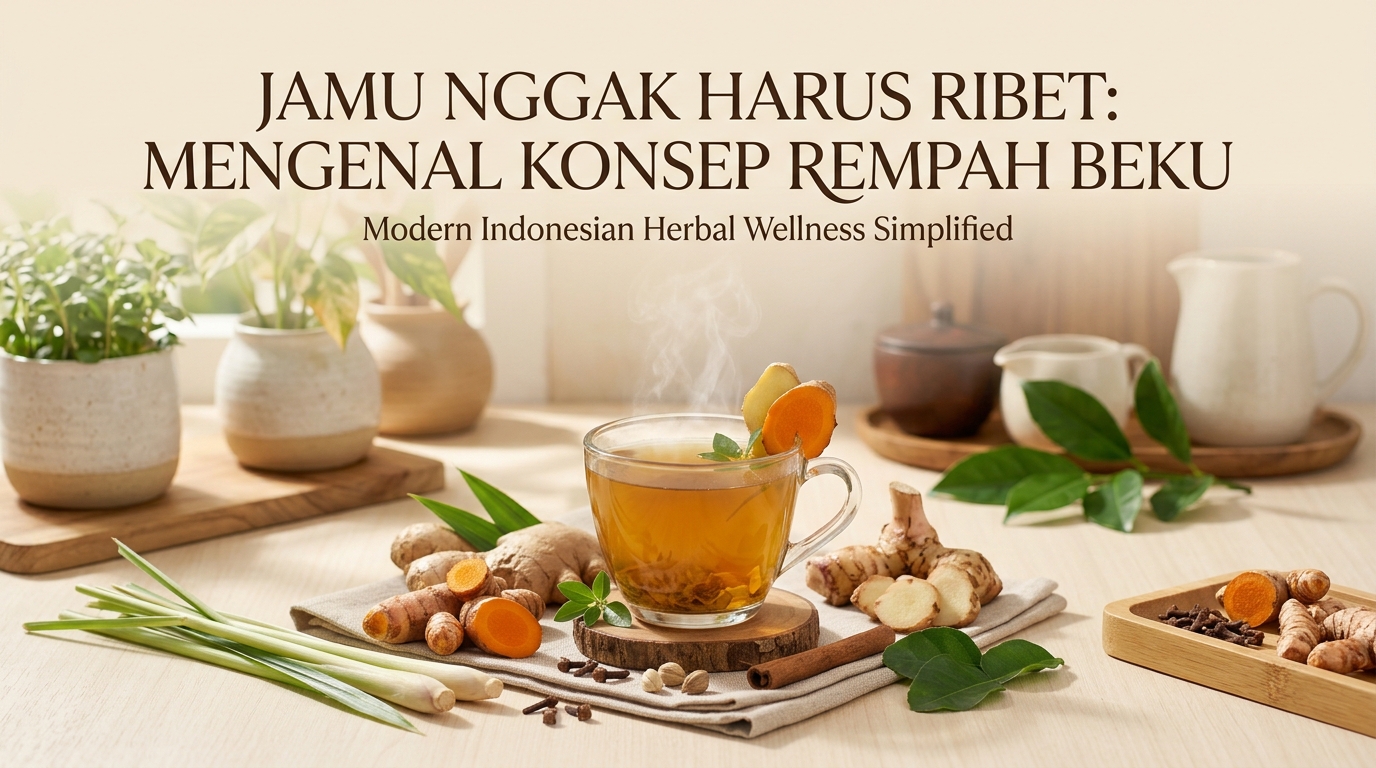 Jamu nggak harus ribet dengan minuman rempah asli jahe kunyit lengkuas dan sereh